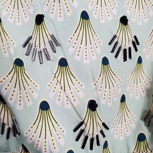 Zappelle eShakti NWOT Size S 6 Dress Fit Flare Sleeveless Crepe Garden Party - Picture 11 of 15